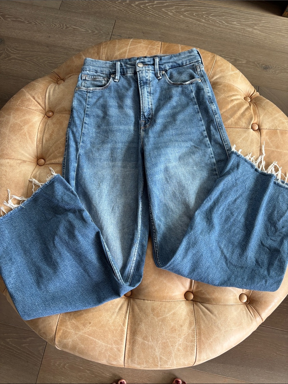 Good American Good Skate Crop Jean Size 4/27